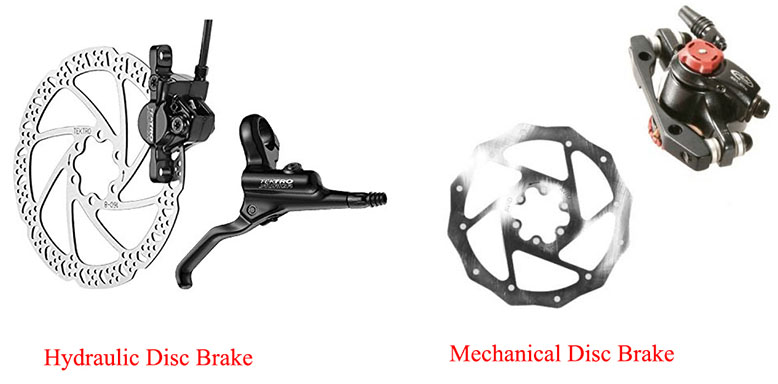 mechanical and hydraulic brakes